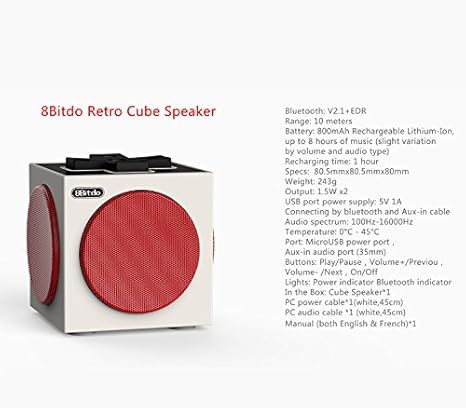8bitdo twin cube speakers
