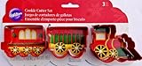 Wilton 2308-1647 3 Piece Train Cookie Cutter Set