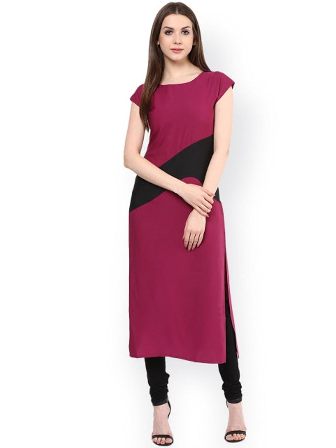 pavitra women's crepe straight kurta