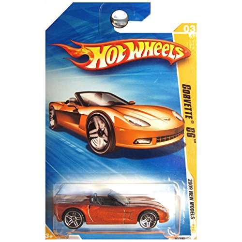 HOT WHEELS 2009 NEW MODELS BURNT ORANGE CORVETTE C6 PR5 3/42