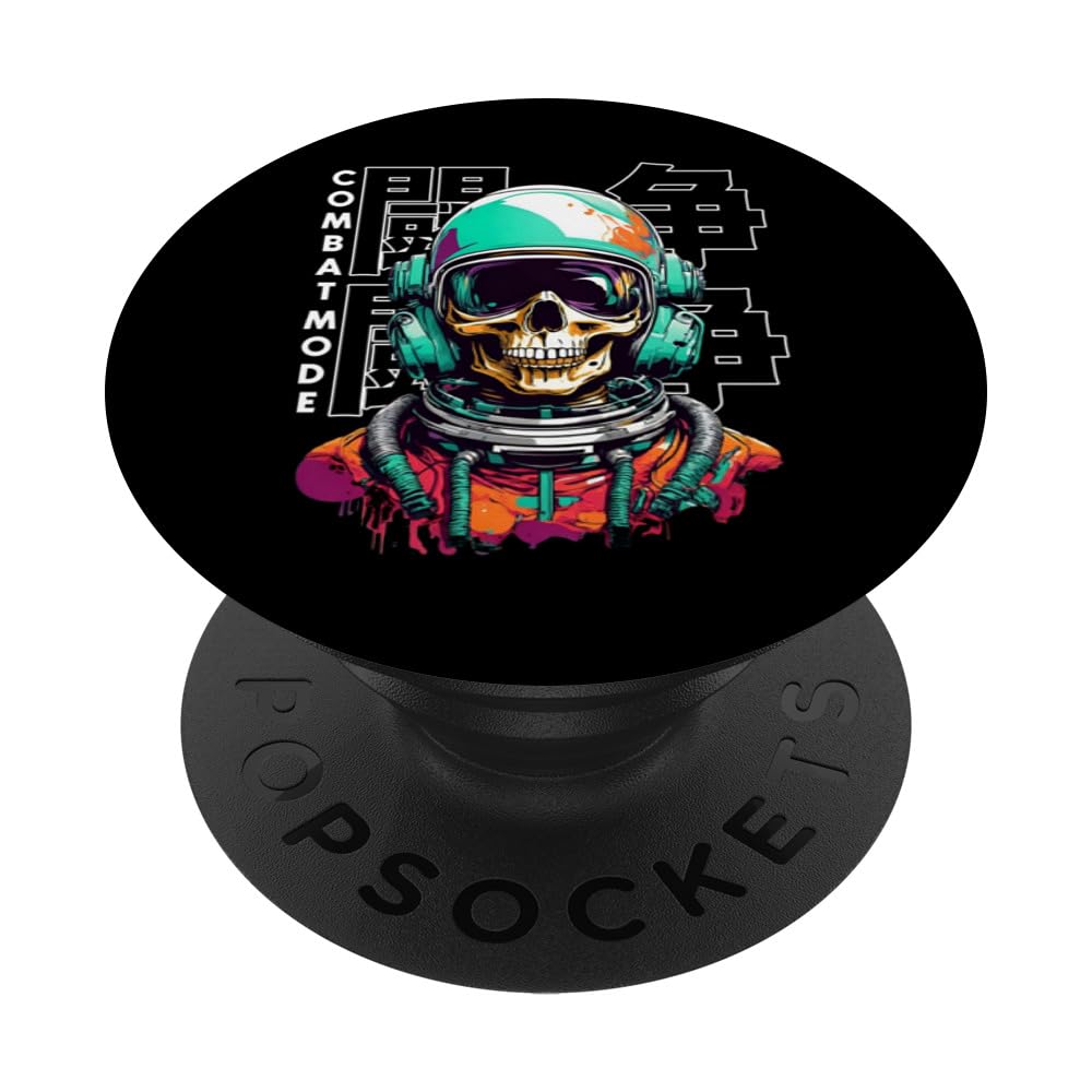 Space pilot Skull face Cosmonaut Comrade PopSockets Swappable PopGrip