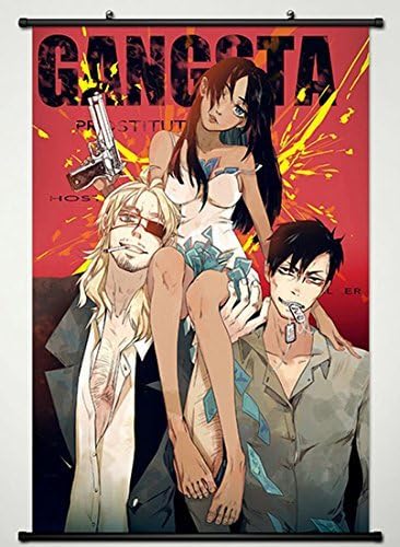 Wall Scroll Poster Fabric Painting For Anime Gangsta Key Roles 012 S