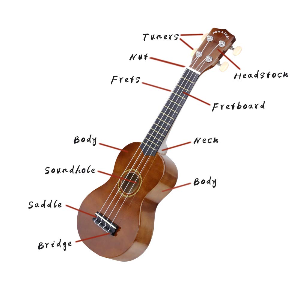 Pomaikai Ukulele Wood Ukuleles For Kids Beginner Ukulele Pack Soprano Ukulele Starter Kid Guitar Hawaii Guitar 21 Inch Rainbow Uke With Gig Bag Bright Brown Guitars Strings Toys Games Rayvoltbike Com