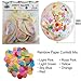 Modern Jubilee Confetti Balloons Rainbow | Bright Colorful Confetti Pre-Filled | Wedding Engagement Birthday Party Events (16 Pack Rainbow, 18 Inches)