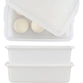 Yesdate Pizza Dough Proofing Box, Pack of 3 Stackable Proofing Trays | BPA-Free Tray with Covers, Perfect as a Bread Proofing Box and Dough Container