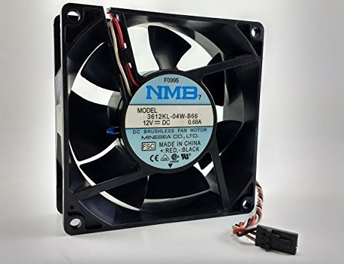 NMB 3612KL-04W-B66 12V 0.68A DC Brushless Fan Dell Dimension Precision PowerEdge 9M060, 8J208, 929FF, 21KTM, 6R757, F0995, 4W022, T0746, 3N170, E186583 92mm x 32mm 3 Pin 3 Wires Connector