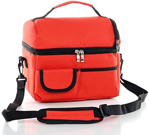 8L Waterproof Cooler Bag Ice Pack Insulation Lunchboxes Lunch Picnic Container (Orange)