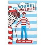 NJ Croce Where's Waldo? Bendable Toy Figure, Multicolor, 8