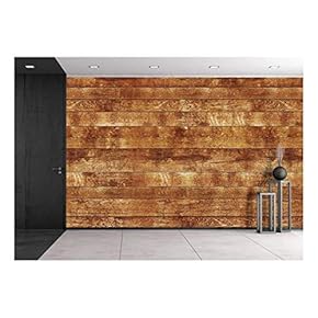 Seamless Wood Texture, Dark Brown - Removable Wall Mural | Self-Adhesive Large Wallpaper - 66x96 inches