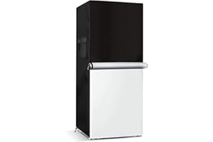 Bitubi Upright Freezers Cover,Outdoor Refrigerator Cover,– Waterproof, Dustproof, Sun-Proof, 30"W x 33"D x 62"H. Suitable for most 7.6-10.1 Cubic Compact Mini Freezer on market (Black)