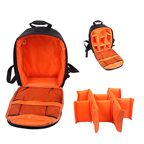 orange camera bag