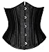 SHAPERX Women's Waist Training Corsets Underbust Heavy Duty 26 Steel Boned Hourglass Silhouette Body Shaper, SZ1908-Black-5XL