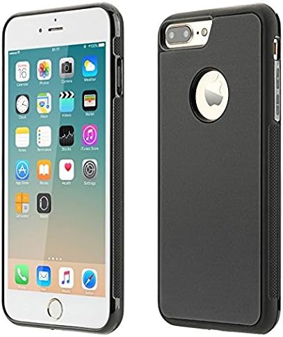 iPhone 7 Plus Phone Case with a Cleaning Cloth, TornadoTechnologie Anti-gravity Selfie Case Magical Nano Sticky Hard Case Cover for Apple iPhone 7 Plus 5.5 inch (Black)