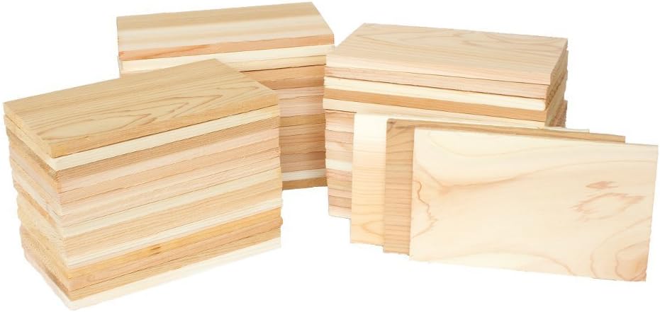 Case of 50 Small 3.5x7 Cedar Grilling Planks Plate Size - Restaurant Quantity: Garden & Outdoor
