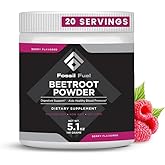 Fossil Fuel Organic Beet Root Powder, Supports Nitric Oxide, Circulation, Energy, Heart Health - Beetroot Premium Superfood Beets Powder Dietary Nitrates, Non-GMO, Vegan-Friendly, Berry (20 Servings)