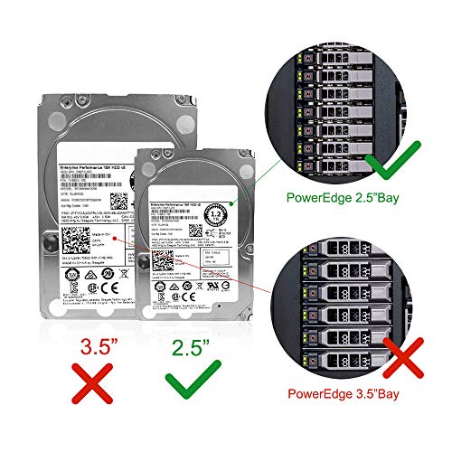 2.5" SAS SATA Hard Drive Tray Caddy 4 Pack, Compatible with Dell G176J PowerEdge R610 T610 R620 R710 T710 R720 R815 R820 by HIGHFINE - Thumbnail 2