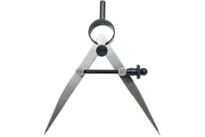 ZLKSKER 4 Inch Professional Leather Compass, Precision Spring Wing Divider/Scriber, Metal Compass for Woodworking, Metalworki
