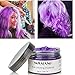 Temporary Hair Color Wax Dye,Hair Spray Color, Natural Hair Wax Color, Kids Temporay Hair Wax Dye Ash for Halloween Cosplay,Party,Masquerade (Purple, 120g)