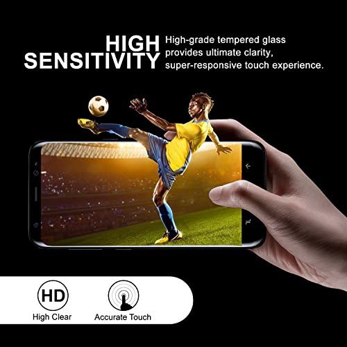 Woitech Samsung Galaxy s8 Screen Protector, Full Coverage Tempered Glass Screen Cover -clear new generation