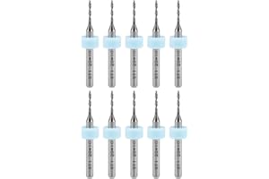 uxcell PCB Drill Bits 1.2mm Tungsten Carbide Rotary Tool Jewelry CNC Engraving Print Circuit Board Micro Drill Bits 1/8 Inch Shank 10 Pcs