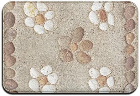 YUYU Pattern Of Decorative Stone On Cement Floor Front Door Mat Large Outdoor Indoor Entrance Doormat