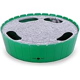 Pawaboo Pet Teasing Toy, Hide and Seek Electronic Mouse Hunt Interactive Cat Toy, Green