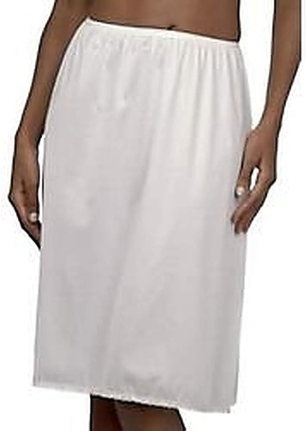 11711 S 28 White Vanity Fair Noncling Nylon Half Slip at Amazon Women’s Clothing store Apparel