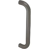 Brixwell Straight Pull Handle 10" Length 9" Center to Center Bronze Finish | Aluminum, 1" Diameter, 2-1/2" Projection, Two 1/4"-20 Threaded Shoulder Bolts, Four Set Screws, For Door and Panel Mounting