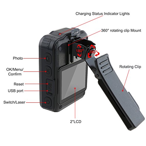 Wordcam-Portable-Video-Recorder-for-Police-Law-Enforcement-Night-Vision-Security-DVR-120-Degree-Lens-Waterproof-Body-Worn-camera-with-32-GB-External-Removable-Memory-Card-Black