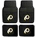 NFL Washington Redskins Car Floor Mats Heavy Duty 4-Piece Vinyl - Front and Rear