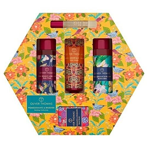 Oliver Thomas Pomegranate and Rhubarb Bathing Collection Women Gift Set
