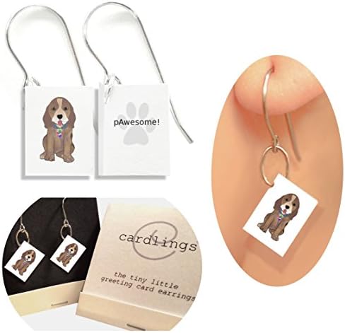 Dog Cardlings – Tiny Little Greeting Card Earrings