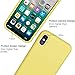Case for iPhone XS Max, ProBien Liquid Silicone Full Protective Cover with Tempered Screen Protector Shockproof Durable Shell Compatible with 6.5 Inch 2018 Released-Yellow