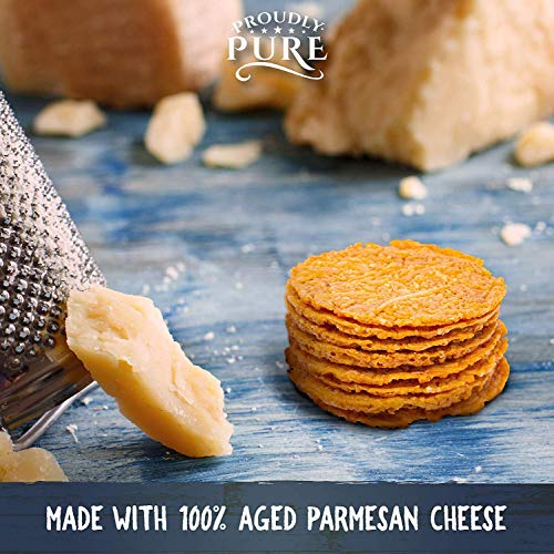 Proudly Pure Parmesan Cheese Crisps Keto Snacks Zero Carb Crunchy