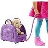 Barbie-FWV20-Chelsea-Doll-and-Travel-Set-with-Puppy-Multicolored Chelsea Travel Doll, Blonde, With Puppy, Carrier & Accessories, For 3 To 7 Year Olds, FWV20