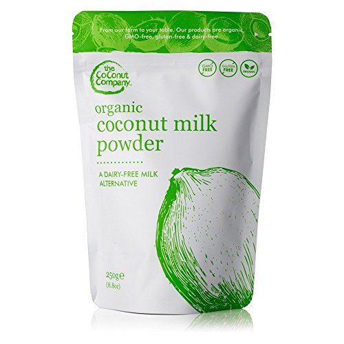 Organic Coconut Milk Powder 250g - Dairy-Free & Gluten-Free - Pure - Vegan - 65% Coconut Oil - Powdered Coconut Milk - high in lauric Acid
