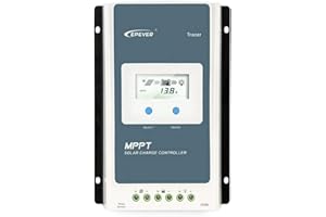 EPEVER MPPT Solar Charge Controller 30 amp 12V 24V Auto, 30A Solar Charge Controller Max 100V Input Negative Grounded Solar Reulator for Lead-Acid and Lithium Batteries Charging and Discharging