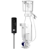 IOAOI Protein Skimmers for Saltwater Aquariums, Hang On Protein Skimmer for Fish Tanks up to 80 Gallons, DC Pinwheel Pump with Controller, Not for Rimmed Tank