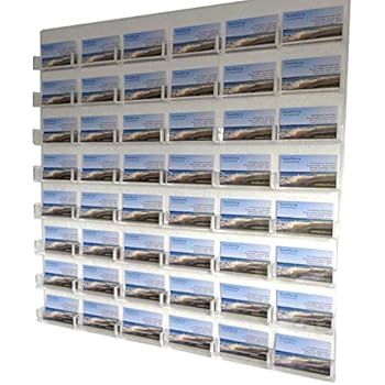 Source One 48-Pocket Wall Mount Business Card Holder (All Clear)