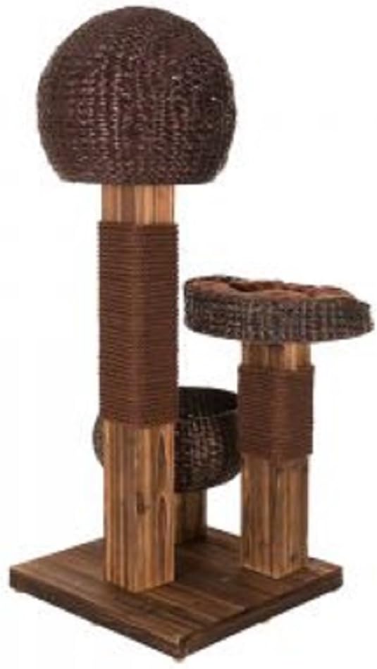 Zooplus Arbre A Chat En Bois Avec Niche Et Griffoir Amazon Fr Animalerie