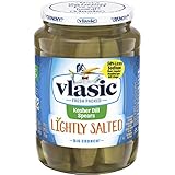 Vlasic Lightly Salted Kosher Dill Pickle Spears, 24