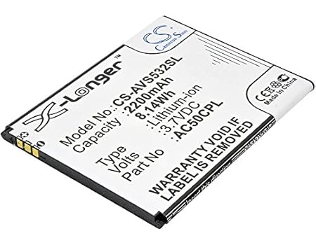 CS-AVS532SL Akku 2200mAh [ARCHOS] 50c Platinum ersetzt AC50CPL, BSE70H