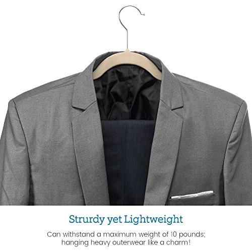 image for ZOBER Premium Quality Space Saving Velvet Hangers Strong and Durable H