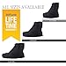DiDaDi Shoe Covers Waterproof Reusable Rain Shoes Cover Cycling Non Slip Skid Washable Shoes Covers Boots Protector with Zipper Grip Rubber for Travel Running Walking XXL(Women: 9.5-11’’ Men: 8-9.5'')