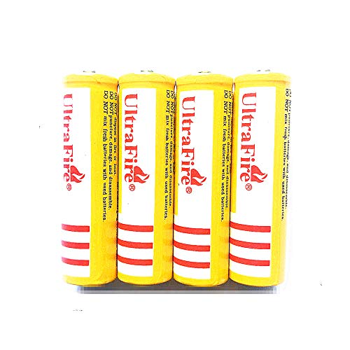 New 3.7V 5000AMH Rechargeable Batteries 4PCS, Button Top for Led Flashlight, Toys, Household Appliance