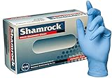 Shamrock 80113-L-cs Food Safe Industrial Grade Glove, Nitrile Rubber, 4 mil - 4.5 mil, Powder-Free, Textured, General Purpose, Non Latex, Allergy Free, Large, Blue (Pack of 1000)