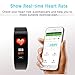 2018 New Updated Fitness Tracker with Pedometer Heart Rate Monitor Calories Burned Smart Bracelet Bluetooth IP67 Waterproof Color Screen for Android and IOS Iphone Kids Men Women