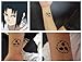 3PCS Naruto Uchiha Sasuke Sign Cosplay Temporary Waterproof Tattoo