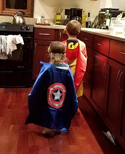 Superhero Cape for Kids-Avengers Cape and Mask-Cosplay Costumes Set for Kids(3 Sets)