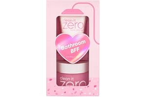 BANILA CO Bathroom BFF Set, Clean It Zero 3 piece Double Cleansing Set with Cleansing Balm, Makeup Remover Towel and Foam Cleanser, gift set kit